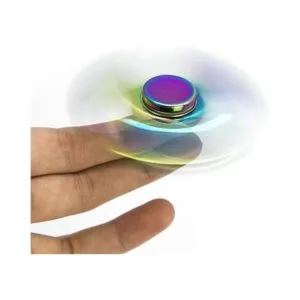 Fidget Spinner de metal arco iris antiansiedad alivia el_5