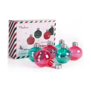 Mealivos Juego de 6 vasos de chupito con espíritu navideño_1