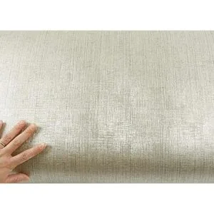 Roserosa Papel pintado de vinilo con textura metálica_3