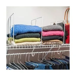 Evelots Separador de alambre para armario 8 unidades_2