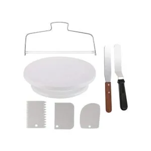 Plato giratorio para decoración de pasteles de Thsinde con_1