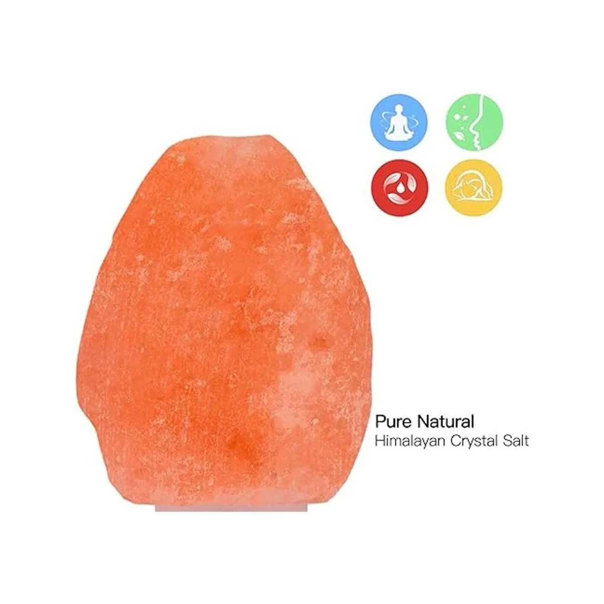 Betus Lámpara de pared de sal del Himalaya de cristal_3