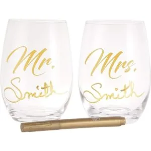 LUXLOVE Juego de copas de vino para parejas incluye_7