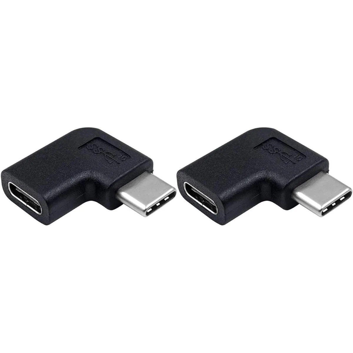 Duttek Paquete de 2 adaptadores USB C en ángulo derecho e_1
