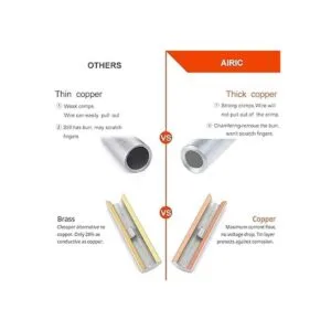 AIRIC Conectores de tope sin aislamiento 100 piezas de_2