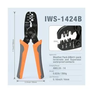 IWISS Weather Pack Herramienta de crimpado de conectores_2