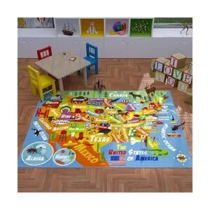 KC CUBS Playtime Collection Alfombra educativa de mapas_5