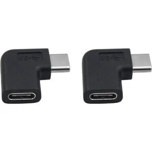 Duttek Paquete de 2 adaptadores USB C en ángulo derecho e_3