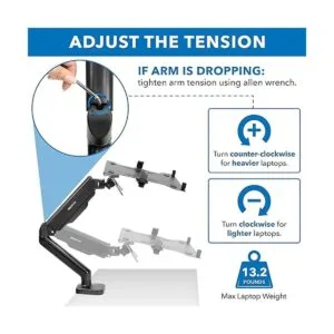 MountIt Brazo de escritorio para laptop Soporte_3
