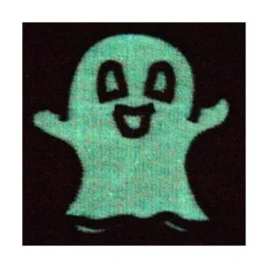 Brilla en la oscuridad Happy Ghost bordado iron on Sew On_4