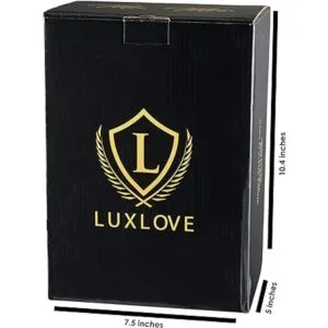 LUXLOVE Juego de copas de vino para parejas incluye_6