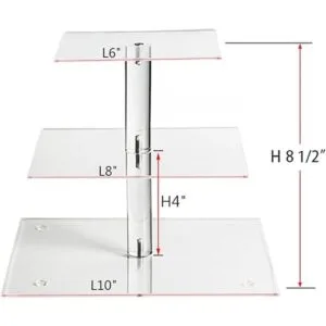 Soporte cuadrado de acrílico transparente para magdalenas_3