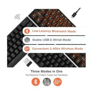 Royal Kludge RK61 teclado con cableinalámbrico de 61_2