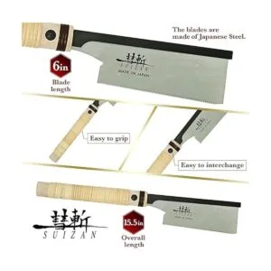 SUIZAN Sierra de mano de cola de milano japonesa Dozuki de_2