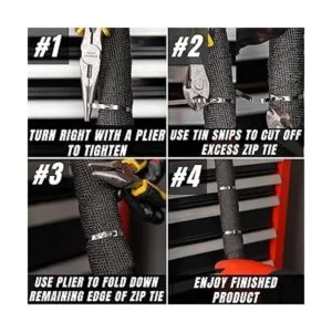 SunplusTrade Juego de 100 unidades de cierres multiusos_6