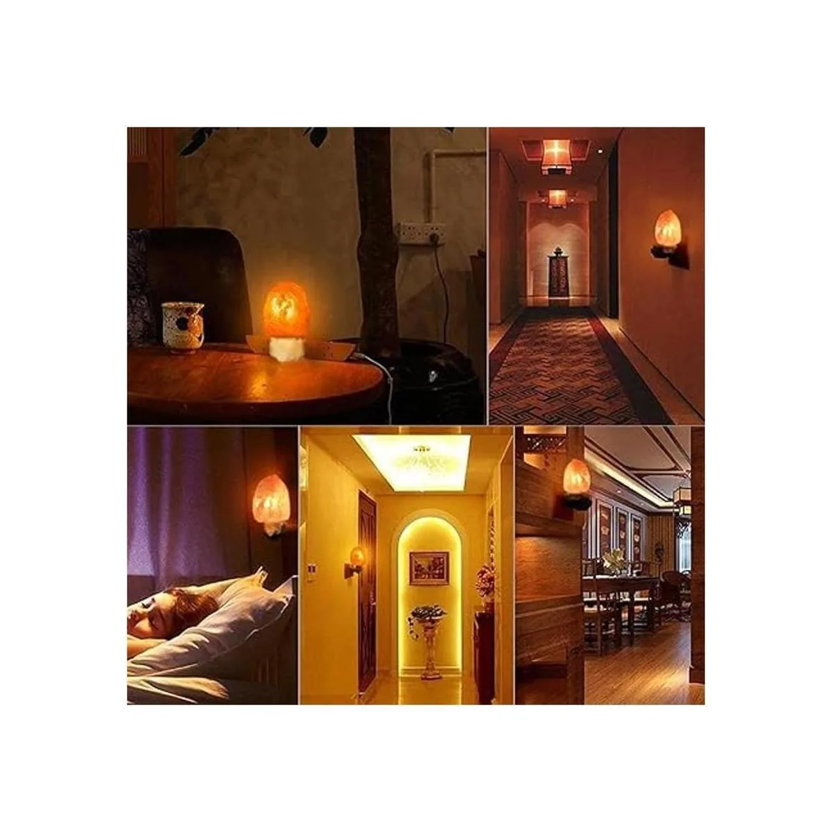 Betus Lámpara de pared de sal del Himalaya de cristal_6