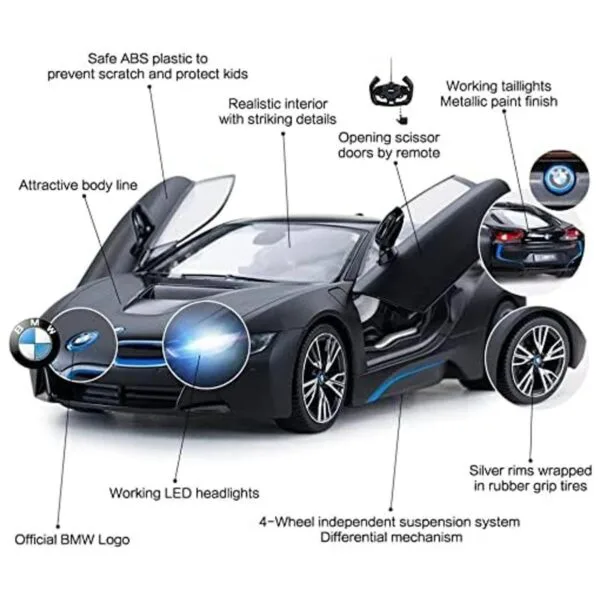 Rastar Coche de control remoto 114 BMW i8 Radio Control_3