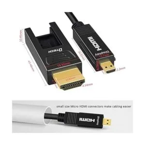 DTECH Cable HDMI de fibra óptica de 100 pies 4K 60Hz 444_3