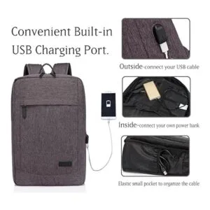 Mochila delgada para laptop de negocios para computadora_3