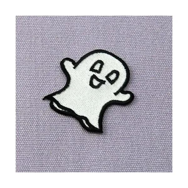 Brilla en la oscuridad Happy Ghost bordado iron on Sew On_5