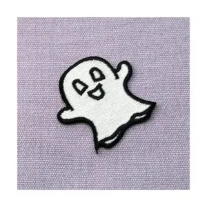 Brilla en la oscuridad Happy Ghost bordado iron on Sew On_6