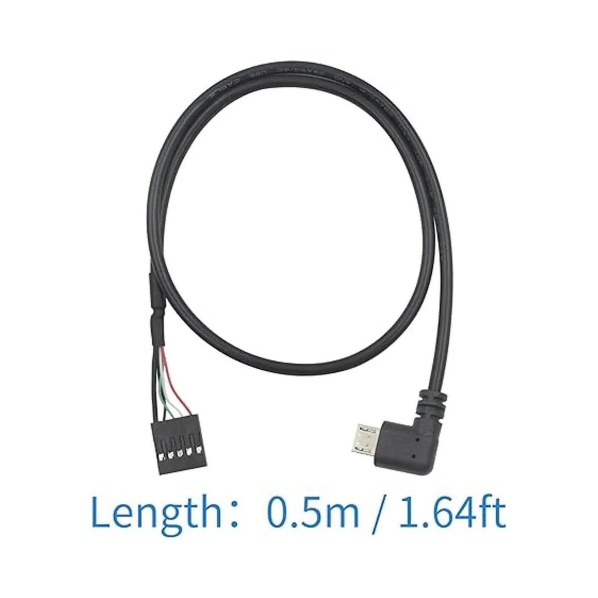 Duttek Cable Dupont de cabezal USB a micro USB ángulo_4