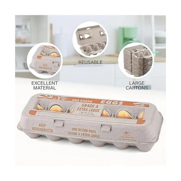 MT Products Cajas de huevos de pulpa natural impresas con_5