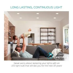 Paquete de 4 bombillas LED BR30 Luxrite equivalente a 65_4