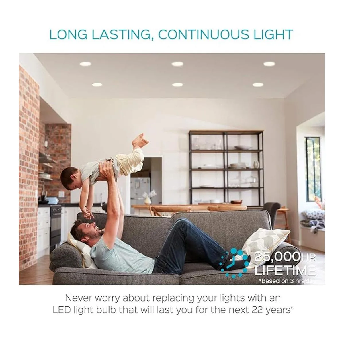 Paquete de 4 bombillas LED BR30 Luxrite equivalente a 65_4