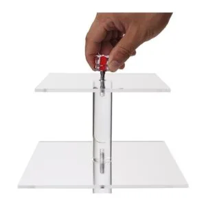 Soporte cuadrado de acrílico transparente para magdalenas_4