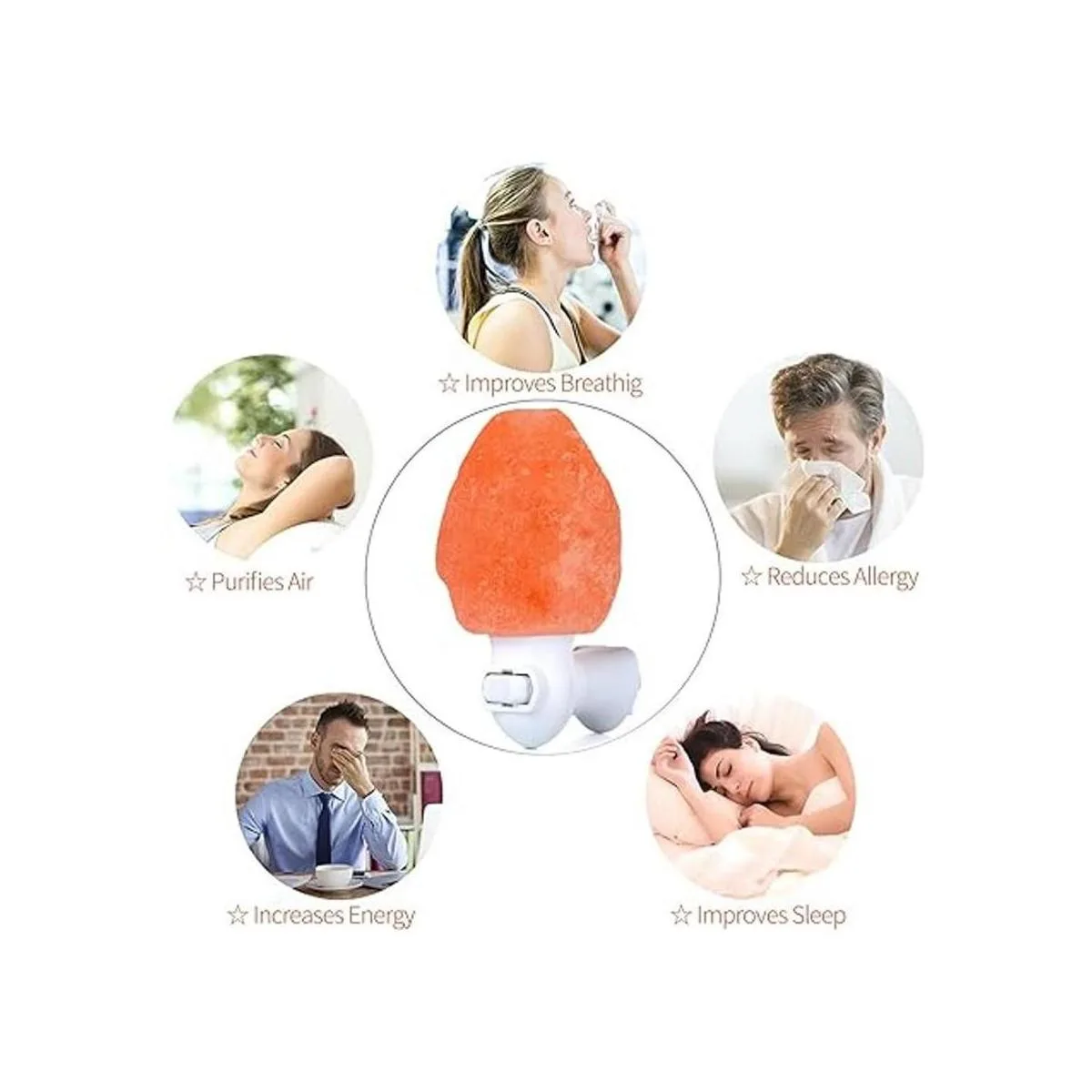 Betus Lámpara de pared de sal del Himalaya de cristal_4