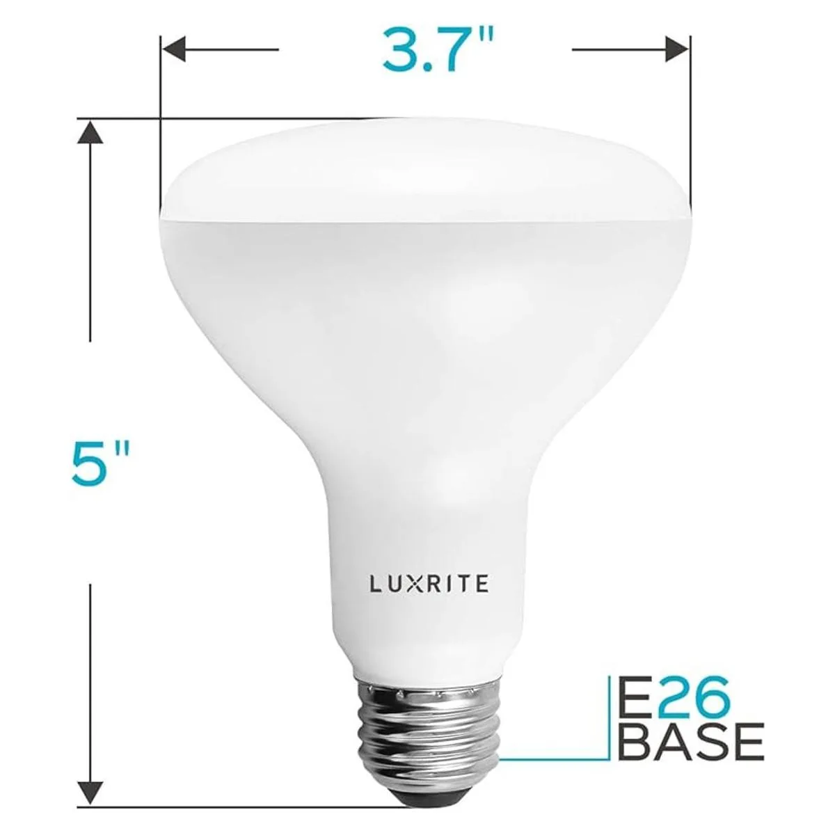 Paquete de 4 bombillas LED BR30 Luxrite equivalente a 65_6