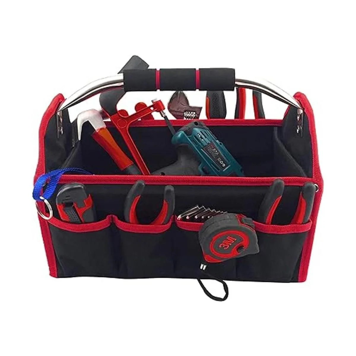 HAUTMEC TB0001 Bolsa de herramientas con tapa abierta_6