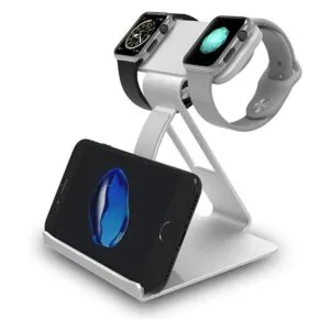 Soporte de carga de doble cabeza. Plateado_1