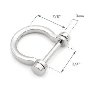 CRAFTMEMORE Anillos en D con rosca en forma de U para_2