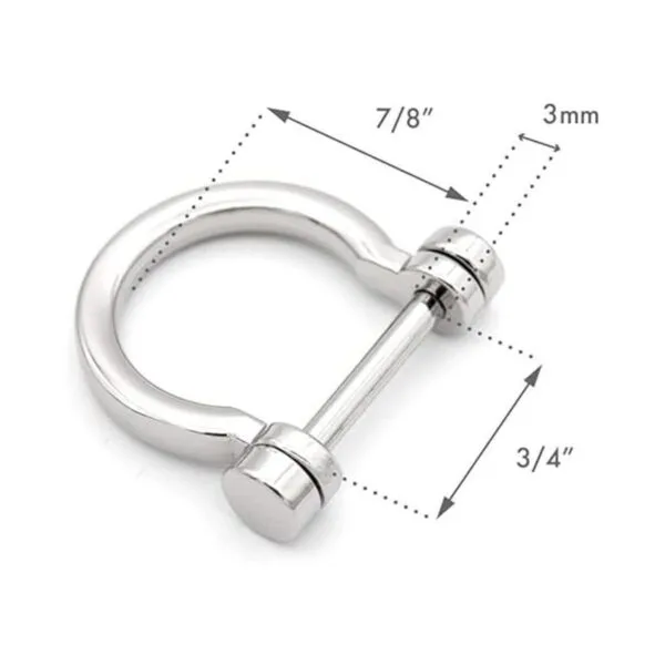 CRAFTMEMORE Anillos en D con rosca en forma de U para_2