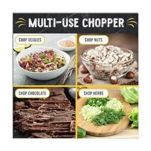 Cortador Mezzaluna Checkered Chef cortador de ensalada de_5