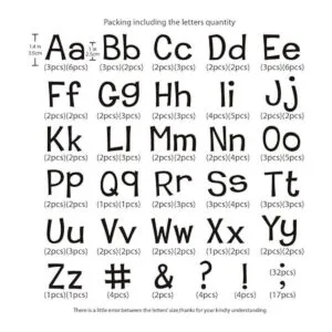 Magfok Transferencias de letras para planchar en_2