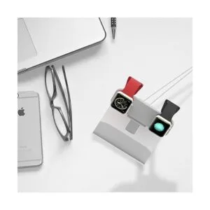 Soporte de carga de doble cabeza. Plateado_3