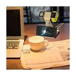 Soporte de carga de doble cabeza. Plateado_2