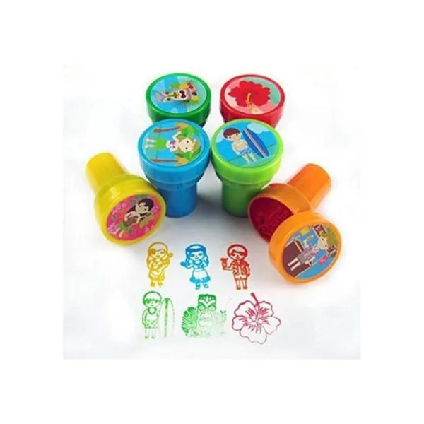 24 Pcs Luau Tropical Stampers para niños_2