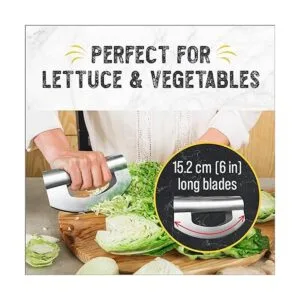 Cortador Mezzaluna Checkered Chef cortador de ensalada de_4