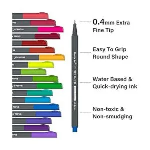 Rotuladores de punta fina Shuttle Art 100 colores 0.02_3