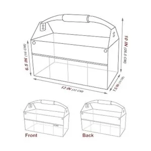 HAUTMEC TB0001 Bolsa de herramientas con tapa abierta_2