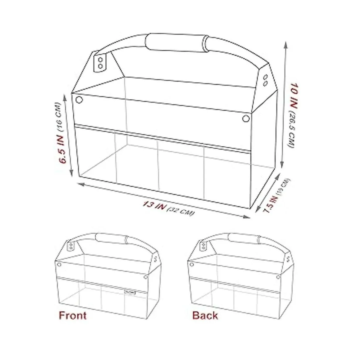 HAUTMEC TB0001 Bolsa de herramientas con tapa abierta_2