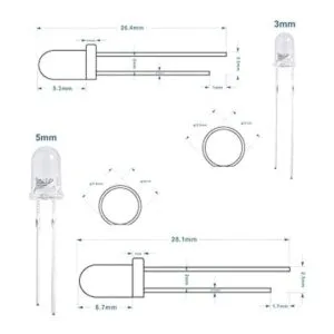 ELEGOO Kit de luces LED surtidas y transparentes de 0.118_6