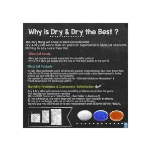 Pack de paquetes de 50 seco Dry Gel de Sílice desecante._7