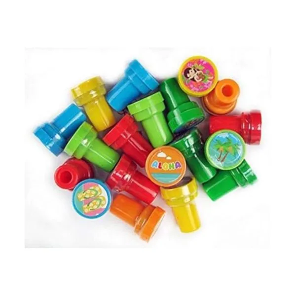 24 Pcs Luau Tropical Stampers para niños_3
