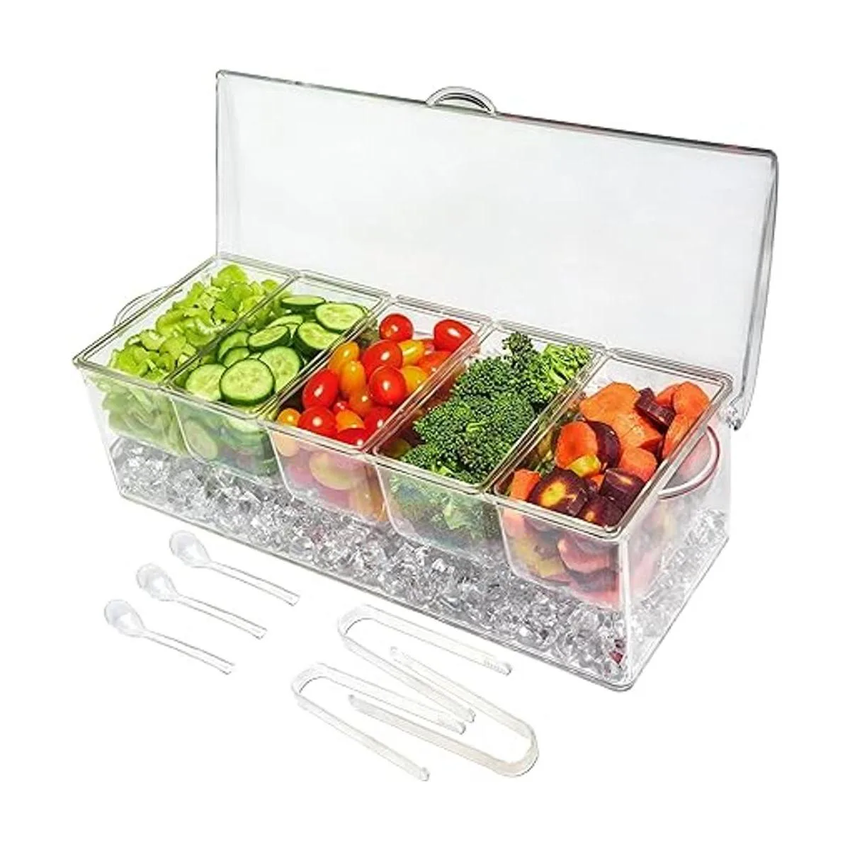 Contenedor para refrigerar con hielo ingredientes con 5_1