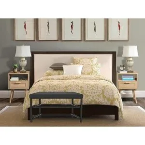 Finnhomy Zapatero de entrada con asiento acolchado banco_3